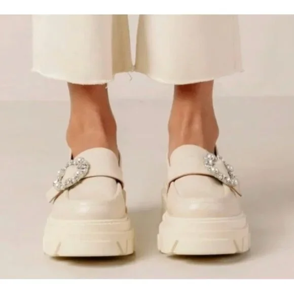 Alohas Trailblazer Crystal Beige Loafer Shoe EU 42 /US 11-11.5 - Picture 3 of 16